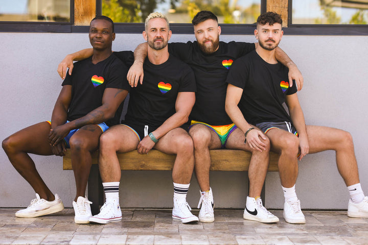 The Flaming Thighs Rainbow Shorts
