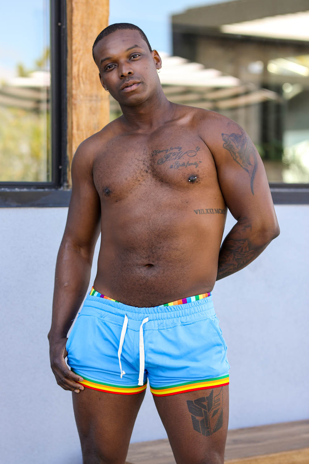 The Flaming Thighs Rainbow Shorts