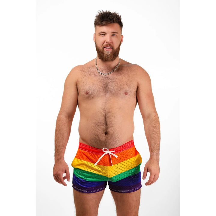 Sun’s Out, Buns Out Rainbow Shorts