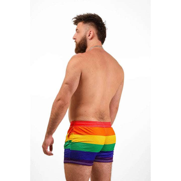 Sun’s Out, Buns Out Rainbow Shorts