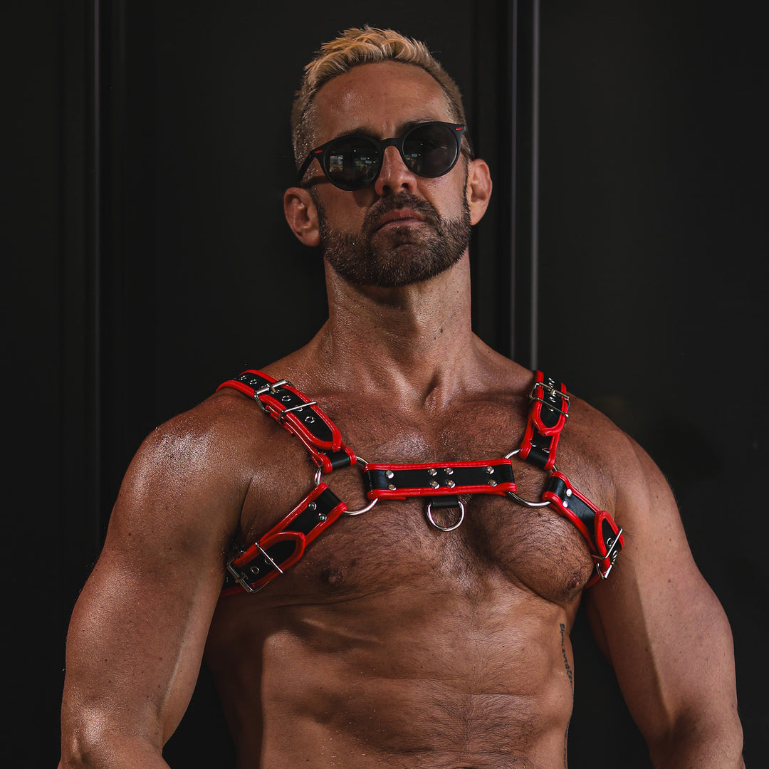Big Daddy Red Leather Harness