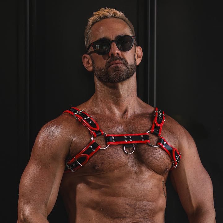 Big Daddy Red Leather Harness
